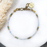 VIIART。輕輕擁抱。摩根石碧璽黃銅手鍊