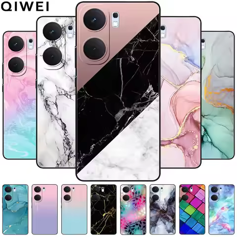 For Vivo iQOO Neo 9 Case Neo9 5G Fashion Marble TPU Soft Silicone Phone Covers for Vivo iQOO Neo9 Pr