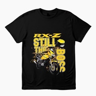 2024 fashion New YAMAHA Rxz Members 5.0 Tshirt Oversized Tshirt Baju 100% Motorcycle C041 Man T Shirts Unisex Round Neck Short Sleeve