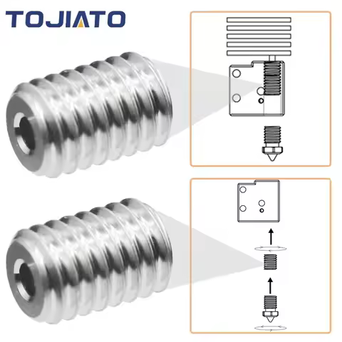 1-5pcs High Flow CHT Nozzle Copper Connector V6 Volcano Hotend Adapter For Volcano Heater Block to V