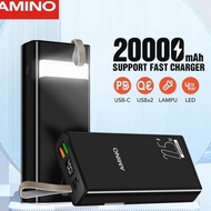 Amino Ap20 Powerbank 20000 Mah Led Digital Display Power Bank Super