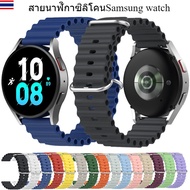 Wave Pattern 20/22mm Silicone watch Band For Samsung Galaxy 6 5 4 3 6pro Sea Gear s2 s3 sport