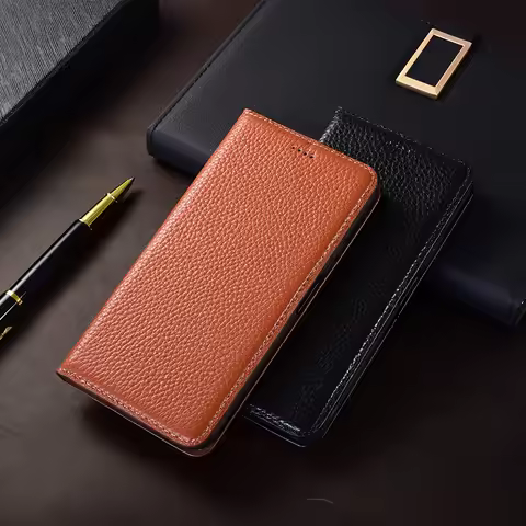 Litchi Patterned Phone Case For Huawei Mate 40 40E 30 30E 20 20X 10 9 Pro Plus Lite RS Flip Book Cov