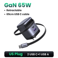【Nexode】UGREEN GaN 45W หัวชาร์จเร็วสายชาร์จพับเก็บได้ 69 ซม.Support Super Fast Charging 2.0 - รองรับ