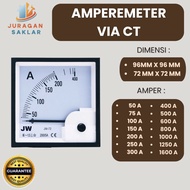 AMPEREMETER 72 x 72 VIA CT Analog Panel AMPERE meter AMPERE METER 600A 800A 1000A 1250A 1600A