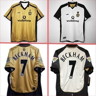 2001/2002 The century -old Manchester United double -sided wearing retro football jersey