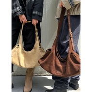 Korean Niche deinet Bag 25 Autumn New Style Multi-pocket Suede Underarm Tote Bag Melade Shoulder Bag