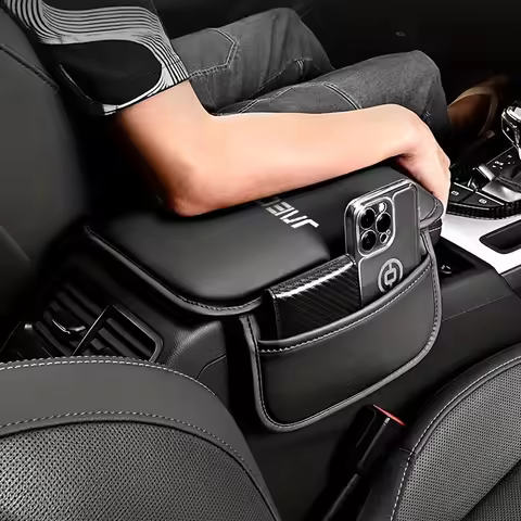 Car Center Console Armrest Box Height Pad with Storage Bag for Chery JAECOO J5 J7 J8 2024 2025 Car A