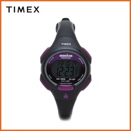 ⏤  ◁  ⏗ Timex Ironman Essential 10 Mid-Size Black Purple Resin Strap Watch T5K523 SPORTS