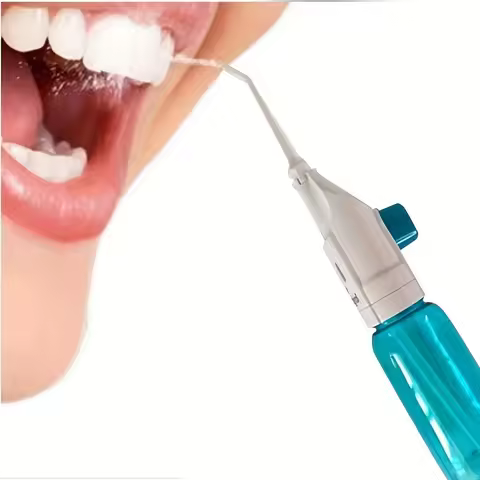 Household High Pressure Oral Irrigator Portable Teeth Clean Water Dental Floss Manual High Pressure