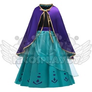 hiCosplaydy Kids Princess Anna Cosplay Costume Set