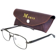 MORIS แว่นตา รุ่น 2706-M กรอบแว่นตา ( สำหรับตัดเลนส์ ) ทรงสปอร์ต วัสดุ สแตนเลสสตีล หรือเหล็กกล้าไร้สนิม Stainless Steel ขาสปริง กรอบแว่นตา Eyewear Top Glasses