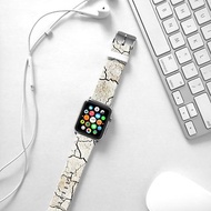 Apple Watch Series 1 , Series 2, Series 3 - Apple Watch 真皮手錶帶，適用於Apple Watch 及 Apple Watch Sport - Freshion 香港原創設計師品牌 - 白色爆裂圖案 122