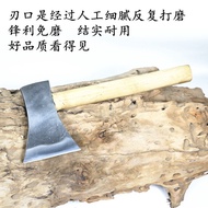 Forged Axe, Stainless Steel, Home Woodworking, Outdoor Chopping, All-Steel Open-Mountain Chrome Axe