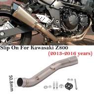 Wyna Z750สำหรับ KAWASAKI Z 750 2007 - 2014 Z800 Z 800 2013-2016ระบบไอเสียมอเตอร์ไซค์หนีท่อไอเสียท่อเ