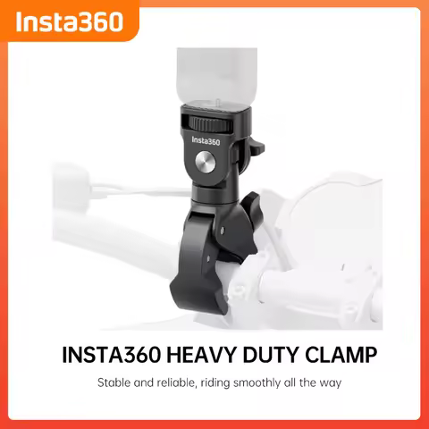 100% Original Insta360 Heavy Duty Clamp - Motorcycle Accessories Compatible with X3/X4/ACE/ACE PRO/G