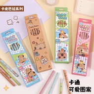 {Ready Stock} Cartoon Pencils 12pcs a Box Kapibara Pencils Primary School Students 2b Pencils Statio