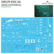 [DELPI DECAL] 47 ZEON UNIVERSAL GUNDAM  [LUMINOUS] WATER SLIDE DECAL