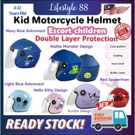 *Next Day Delivery* Cute Cartoon Helmet Children Toddler Retro Character Helmet Motorcycle Topi Kele