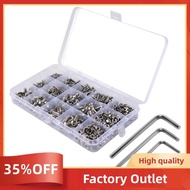 Screw and Nut Kit,Machine Screw and Nut Kit, 500 Pcs M3 M4 M5 Stainless Steel Button Head Hex Socket
