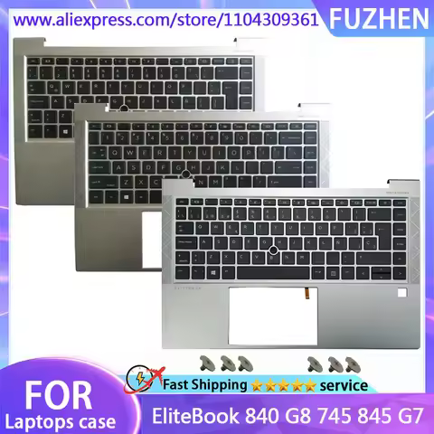 NEW For EliteBook 840 G8 745 845 G7 Russian/US/UK/Latin/Spanish/Belgian laptop keyboard palmrest upp
