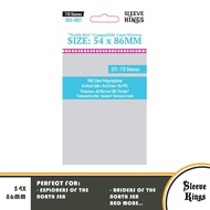 Sleeve Kings “North Sea Compatible” Sleeves (54x86mm) – 110 Pack
