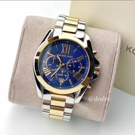 Original Michael Kors Chronograph Navy Blue Dial Two-tone Women's Watch MK5976 With 1 Year Warranty For Mechanism