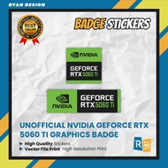 Nvidia Geforce RTX 5060 TI Hologram Logo Sticker Badge Graphic Card (Unofficial)
