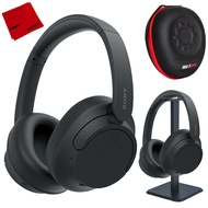 WH-CH720N/B Wireless Noise Cancelling Headphone, Black Bundle with Deco Gear Hard Case + Pro Audio H