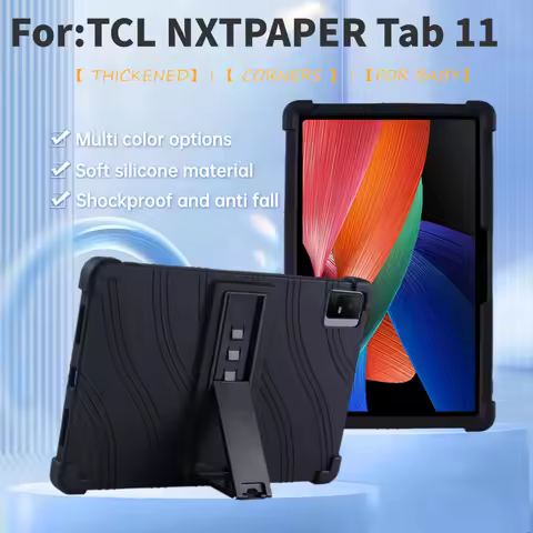 Silicone Cover For TCL NXTPaper Tab 11 Case Handheld 9166G 9466X 10.95 Inch Tablet Kid Case Soft Sil