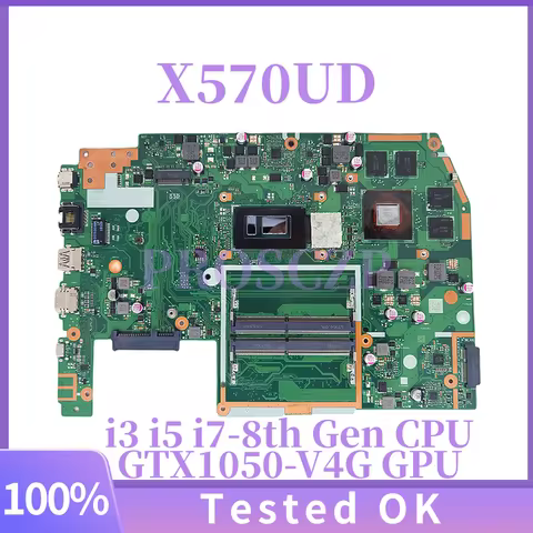 X570UD For ASUS X570 X570U X570UD FX570U FX570UD Laptop Motherboard with i3 i5 i7-8th Gen CPU GTX105