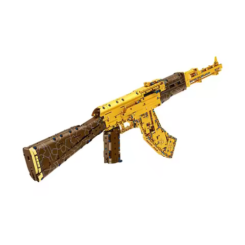 IN STOCK MOC Technical AK47 Building Blocks Assembling Military Weapon Gun Model Toys for Children B
