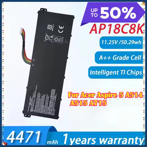Battery AP18C8K for Acer Aspire 5 A514-54 A514-54G A515-56 A515-56G A515-56T A514-52 A514-52K-36GL A