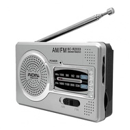 2023 speaker Mini AM FM Radio Telescopic Antenna Full Band Portable Radio Receiver Retro FM World Pocket Radio Player fo