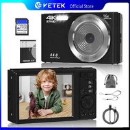 VETEK1 4K Digital Camera  Selfie Portable Digital Camera Portable Photography Mini Pocket Camera