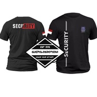 SECURITY T-SHIRT code 02 LONG writing SECURITY T-SHIRT SATPAM T-SHIRT - 2/4/6/10 info