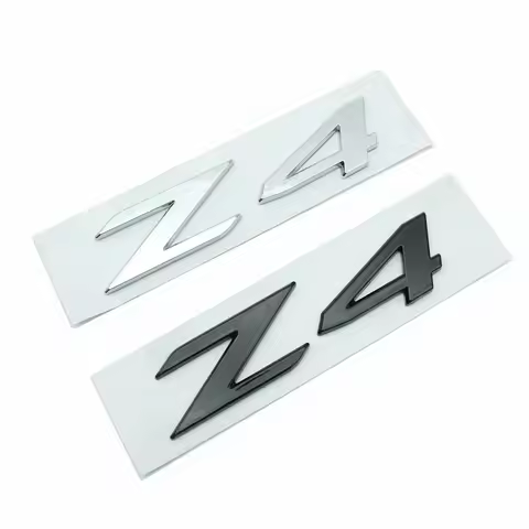 Chrome Black 3D ABS Z4 Letters Rear Boot Trunk Emblem Badge Sticker Decals for BMW G29 Car Styling A