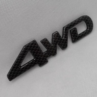 4WD 4WD Car Logo Car Modified Carbon Fiber Car Logo Texture Personalized Car Sticker Off-Road 4WD Lo