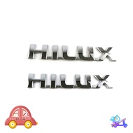 logo HILUX ชุปโครเมี่ยม โลโก้ ไฮลัค HILUX Chrome 2 ชิ้น ติด Vigo Vigo Champ โลโก้ชุปอย่างดี เกรดห้าง