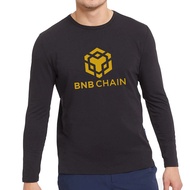 BNB Chain crypto binance Cotton Combad Premium Long Sleeve T-SHIRT