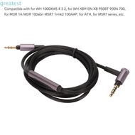 GREATMY Earbuds Upgrade Wire, with Mic and Volume Control 1.5m/4.9ft Earphone Replacement Cable, 3.5