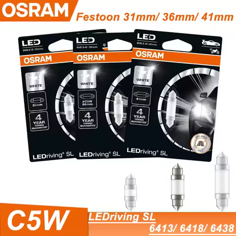 OSRAM LEDriving LED C5W Festoon 31mm 36mm 41mm SL Advance 6000K White Car LED Signal Light Interior 