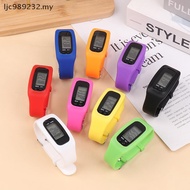 【NIMY】 LED Pedometer Bracelet Step Counter Watch 12/24H Time Display Step Counter Watch Silicone Ste