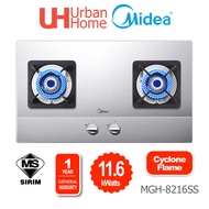 Midea Stainless Steel Built-in Gas Hob ( 2 x 5.8kW ) MGH-8216SS