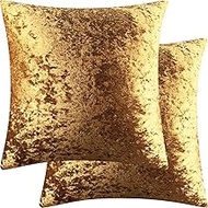 2 Pack 26x26 Pillow Cover Velvet Pillow Covers, Square Throw Pillow Covers for Living Room Decoratio