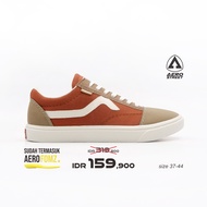 Aerostreet 37-44 Massive Low Natural Merah Bata Coklat - Sepatu Sneakers Casual Sport Sekolah Pria W