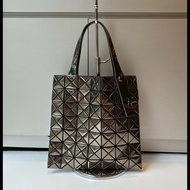 issey miyake baobao 鏡面銀色托特包 7×7