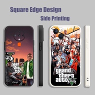 Casing For Redmi 9A 9C Note 8 10 10s NFC Grand Theft Auto V Games BOK04 Phone Case Square Edge