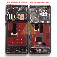 6.58 ต้นฉบับสำหรับ Huawei P40 Pro จอแอลซีดี ELS-NX9 ELS-N04Display จอสัมผัสสำหรับ Huawei P30 Pro VOG