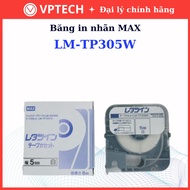 MAXLM-TP305W label printing tape